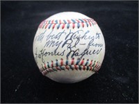 Honus Wagner Signed Official League Baseball