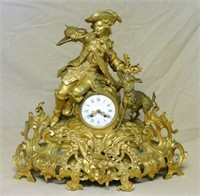 Le Roy & Fils French Rococo Bronze D'Ore Clock.