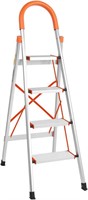 LUISLADDERS 4-Step Ladder  Anti-Slip  350lbs