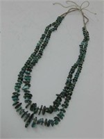 Santo Domingo 2 Strand Turquoise Heishi Necklace