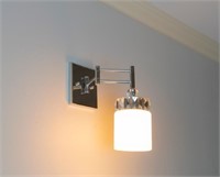 $89 Cora Crystal and Glass 1-Light Wall Sconce