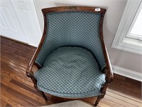 BEAUTIFUL ANTIQUE ACCENT CHAIR 2 OF 2