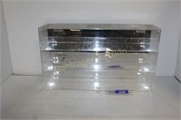 2 PLASTIC WALL MOUNT DISPLAY CASES