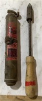 Vintage fire Extinguisher w/vintage soldering