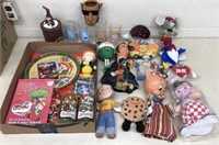 Food mascots, toys, Adv. misc.