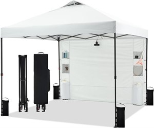 Tunbne 10'x10' Pop Up Canopy Tent With Sidewall