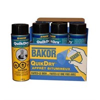 6 cans bakor quick dry asphalt primer