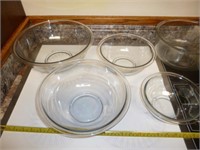 5pc Glass Mixing Bowls