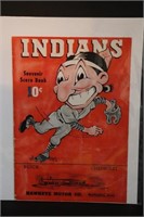 Vintage 1948 Burlington Indians Score Book