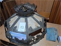 Slag glass ceiling lamp (broken piece)