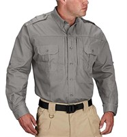 Propper Men's Long Sleeve Tactical Shirt, Grey,