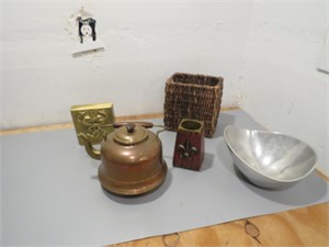 Nambe Bowl, Tea Pot & Decor