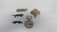 Collection of 5 Vintage Coca Cola Bottle Openers