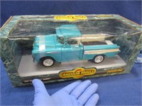 1957 chevy diecast truck (1/18 scale) green ertl