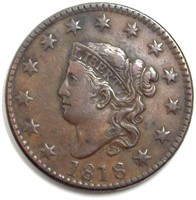 1818 Cent About UNC+