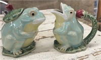 Henriksen Imports Frog On Lilly Pad Sugar Bowl