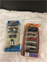 5 pack of matchbox cars and 5 pack matchbox