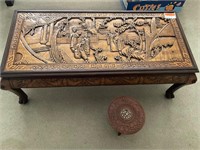 Carved Chinese Wooden Coffee Table