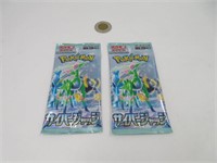 2 pack de cartes Pokémon Japonaise