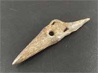 Anceint ivory toggle style harpoon tip. Wear is co