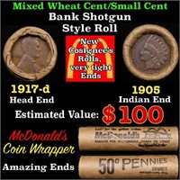 Lincoln Wheat Cent 1c Mixed Roll Orig Brandt McDon