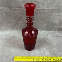 Red Flashed Decanter