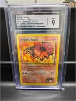 2000 Brock's Vulpix Pokemon 2000 Mint 9 Card Grade