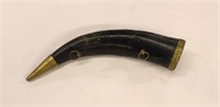 Powder Horn with Brass Accents