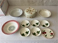 1940’s Southern Pottery Ivy Bramble Plates/Hall’s