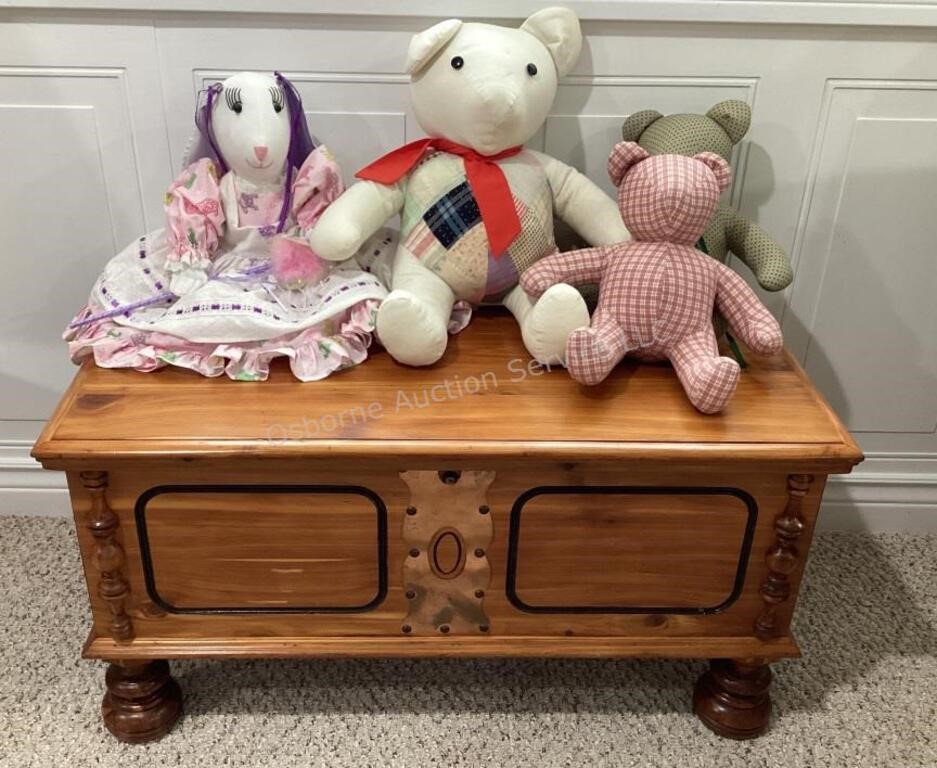 Cedar Chest & Handmade Animals