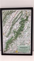 Shenandoah National Park Relief map, 1983 in