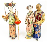 Lot Of 2 Chinese Porcelain Figures With Box