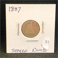 1887 Seated Dime