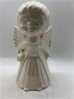 Vintage White Ceramic Minxie Kissing Angel