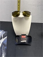 Ray-Ban sunglasses with case and paper