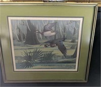 Framed Duck Print By Richard Sloan