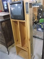 PINE CABINET WITH TV