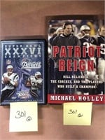 Lot of 2 items, Patriot Reign book, Bill Belichick