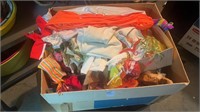Box lot of Barbie doll clothes