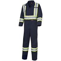 Pioneer 7-Pocket High Visibility Work Coverall wit