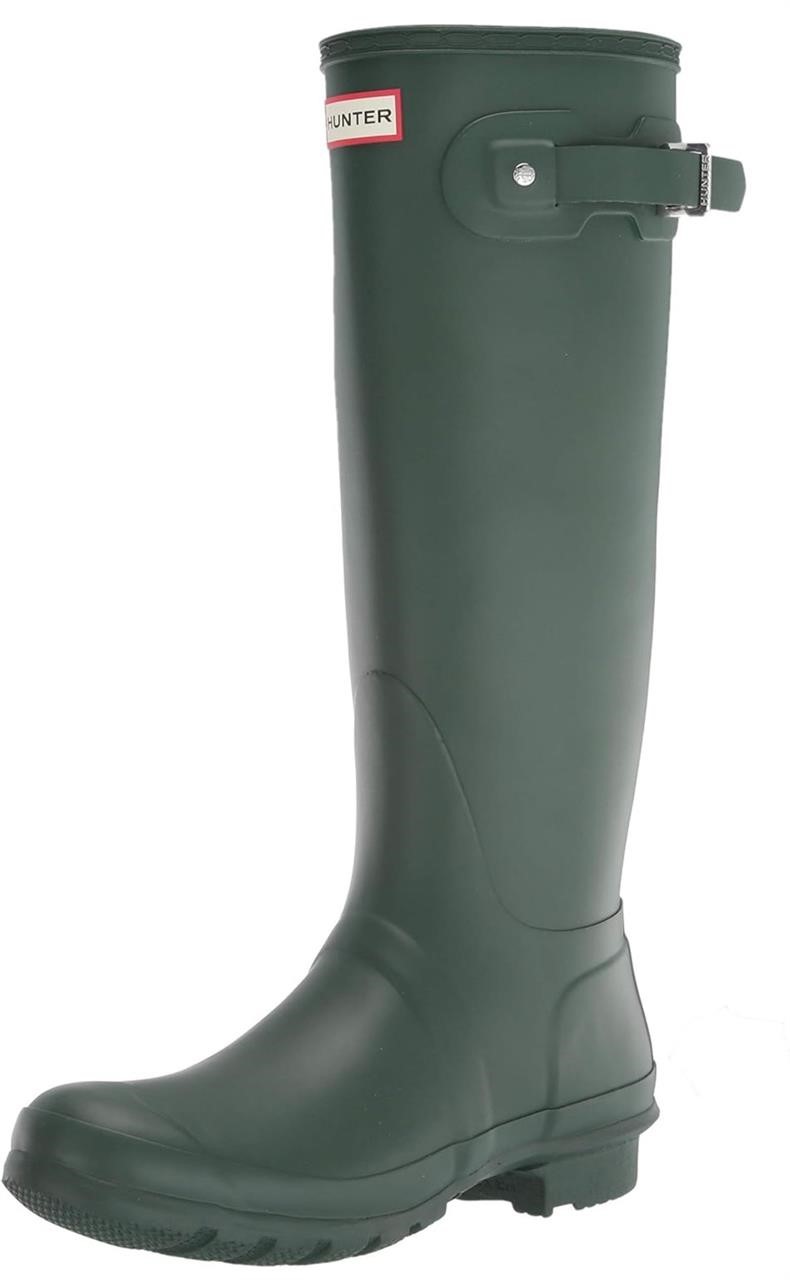 NEW $228 SZ8 Hunter Womens Rain Boots Dark Olive