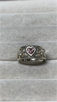 Vintage Sterling Silver 925 Leaf Design Ring With