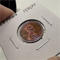 1962 PROOF MEMORIAL PENNY CENT TONED