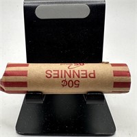 QTY 1 ROLL 50 UNSEARCHED WHEAT PENNIES CENTS