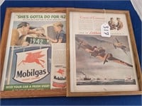 "Mobilgas" & "1st Class Mail"  Advertisements