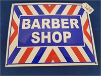 New Porcelain "Barber Shop" Advertising Sign