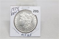 1878 rev of 78 MS63 Morgan Silver Dollar