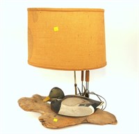 Mallard duck lamp