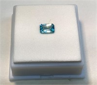 1.05ct 7x5mm Blue Zircon