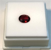 2.40ct avg 9x7mm Oval Red Topaz